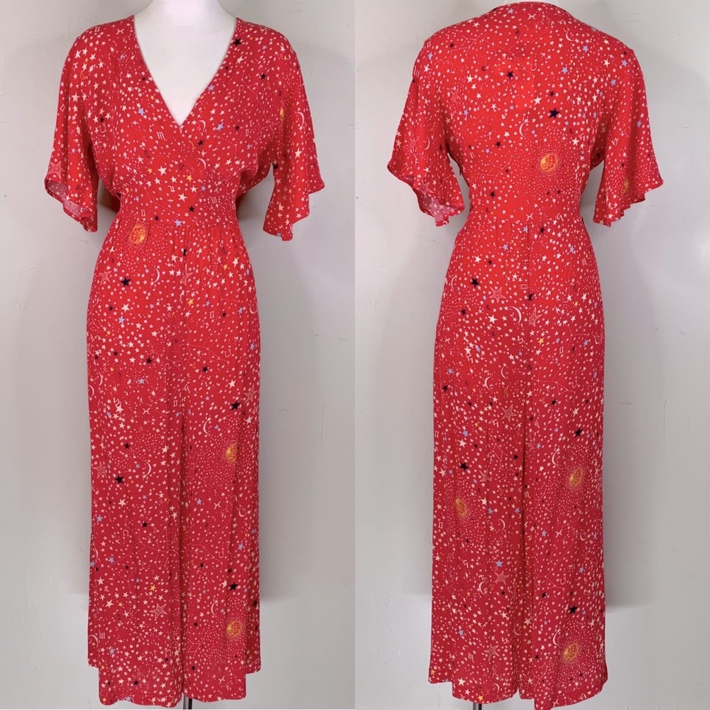 Lily and Lionel size S pink space themed celestial romper